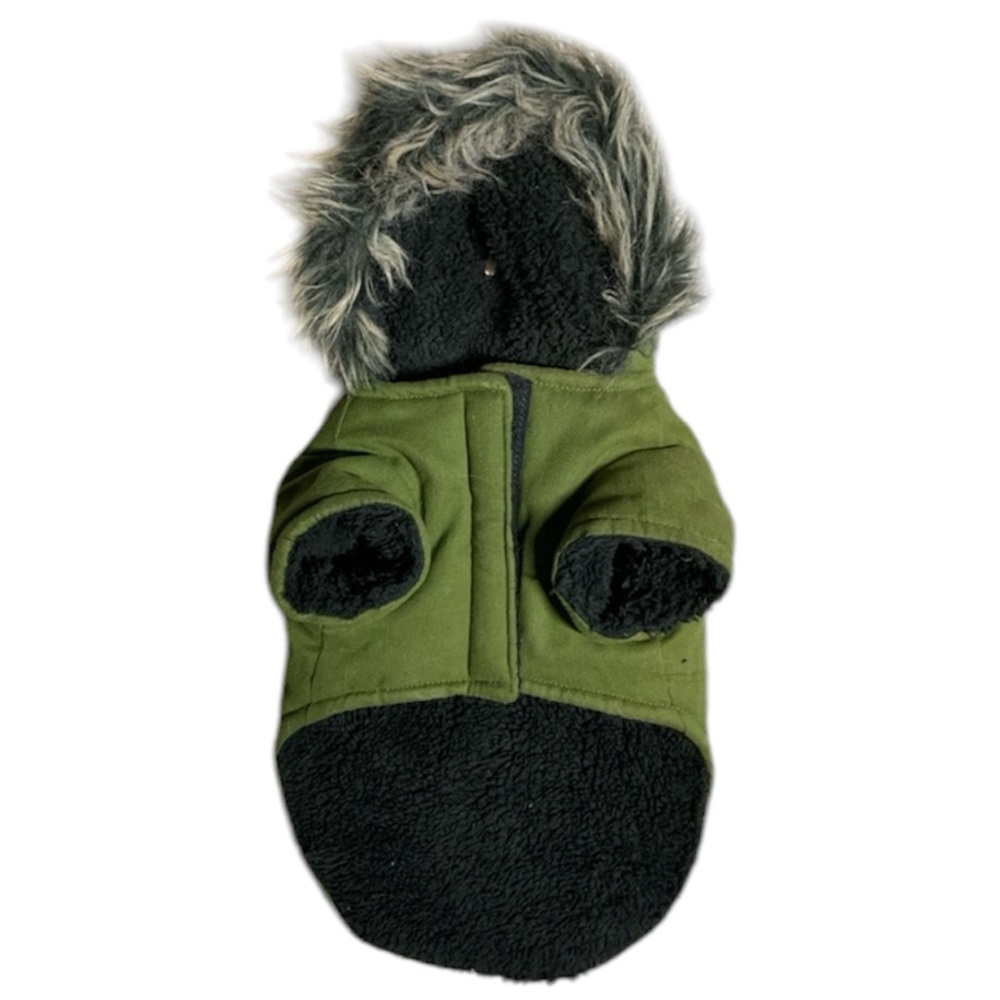 Hooded Faux Fur Parka